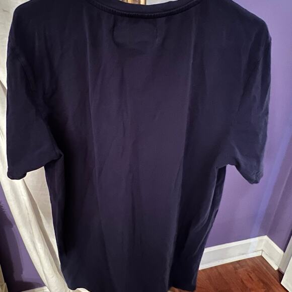 Black Pyramid Navy Short Sleeve Embroidered Shirt Size Medium - Picture 3 of 4